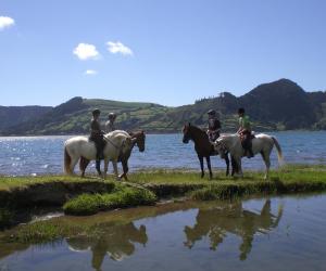 Paardrijden op Sao Miguel Azoren